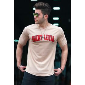 Madmext 4630 Camel Erkek Tişört