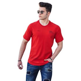 Madmext 4632 Kırmızı Baskılı Erkek T-shirt