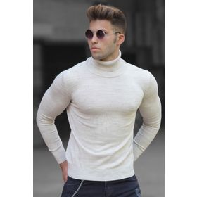 Madmext 4656 Bej Erkek Kazak