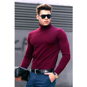 Madmext 4656 Bordo Erkek Kazak