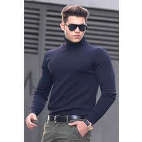 Madmext 46560 Lacivert Erkek Kazak