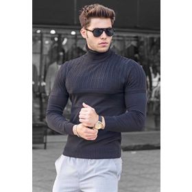 Madmext 4677 Hardal Erkek Kazak