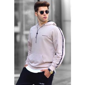 Madmext 4721 Bej Erkek Sweatshirt