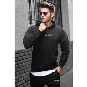 Madmext 4722 Siyah Erkek Sweatshirt