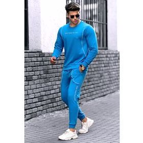 Madmext 4727 Turkuaz Erkek Eşofman Takımı