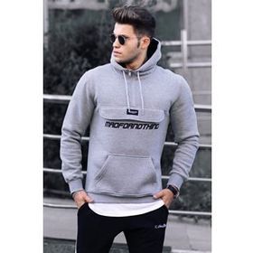 Madmext 4729 Gri Erkek Sweatshirt