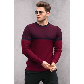 Madmext 4734 Bordo Erkek Kazak