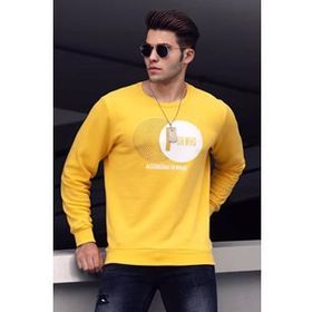 Madmext 4756 Sarı Erkek Sweatshirt
