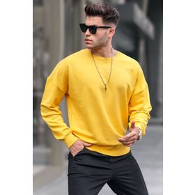 Madmext 4782 Sarı Erkek Sweatshirt