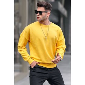 Madmext 4782 Sarı Erkek Sweatshirt