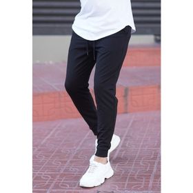 Madmext 4821 Siyah Paçası Lastikli Erkek Eşofman