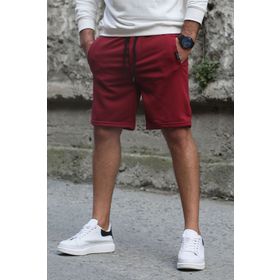 Madmext 4842 Bordo Regular Fit Erkek Şort