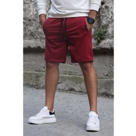 Madmext 4842 Bordo Regular Fit Erkek Şort