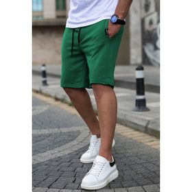 Madmext 4842 Koyu Yeşil Erkek Regular Fit Şort