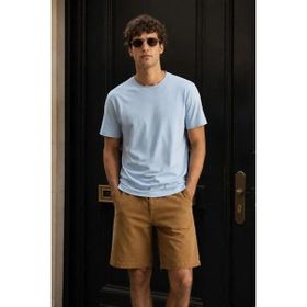 Madmext 4951 Açık Mavi Erkek T-shirt