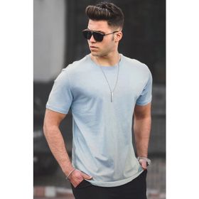 Madmext 4951 Açık Mavi Erkek T-shirt