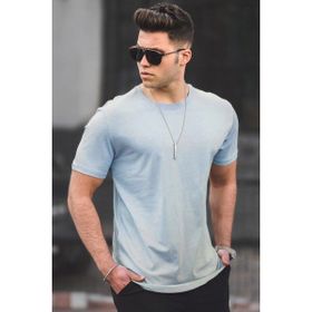Madmext 4951 Açık Mavi Erkek T-shirt