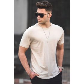 Madmext 4951 Bej Erkek T-shirt