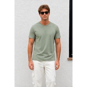 Madmext 4951 Çağla Yeşili Erkek T-shirt