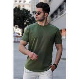 Madmext 4951 Haki Erkek Tişört