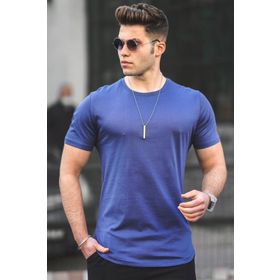 Madmext 4951 Lacivert Erkek T-shirt