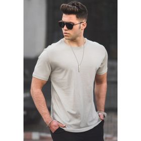 Madmext 4951 Taş Rengi Erkek T-Shirt
