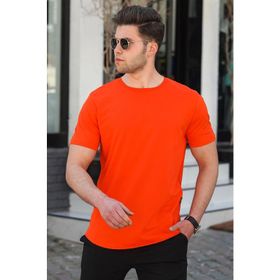 Madmext 4951 Turuncu Erkek Tişört