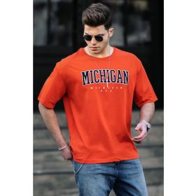 Madmext 4957 Turuncu Erkek T-shirt