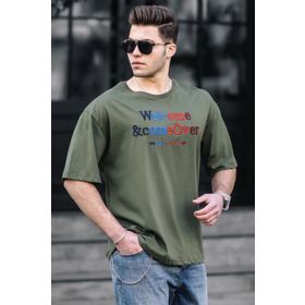 Madmext 4960 Haki Erkek Tişört