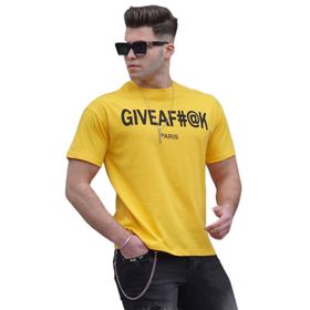 Madmext 4969 Sarı Erkek T-shirt