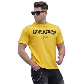 Madmext 4969 Sarı Erkek T-shirt