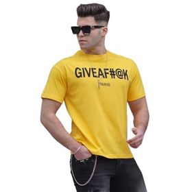 Madmext 4969 Sarı Erkek T-shirt
