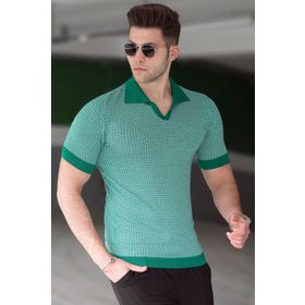 Madmext 5077 Yeşil Erkek T-shirt