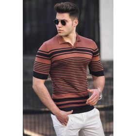 Madmext 5083 Kiremit Polo Yaka Erkek Tişört