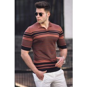 Madmext 5083 Kiremit Polo Yaka Erkek Tişört