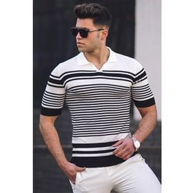 Madmext 5083 Siyah Polo Yaka Erkek Tişört