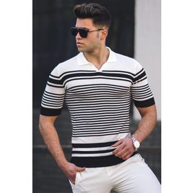 Madmext 5083 Siyah Polo Yaka Erkek Tişört