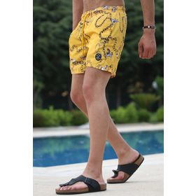 Madmext 5086 Sarı Erkek Şort