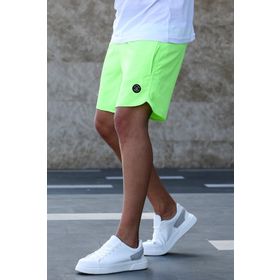 Madmext 5087 Sarı Neon Erkek Deniz Şortu