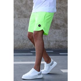 Madmext 5087 Sarı Neon Erkek Deniz Şortu