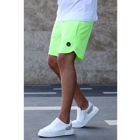 Madmext 5087 Sarı Neon Erkek Deniz Şortu
