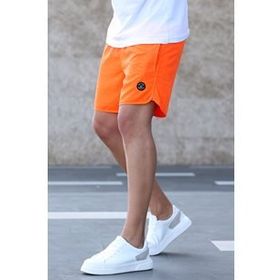 Madmext 5087 Turuncu Neon Erkek Deniz Şortu