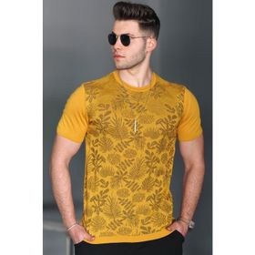 Madmext 5088 Hardal Erkek Tişört