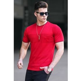 Madmext 5089 Kırmızı Erkek T-shirt