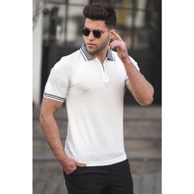Madmext 5099 Beyaz Erkek Tişört