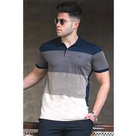 Madmext 5103 Lacivert Polo Yaka Erkek Tişört