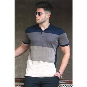 Madmext 5103 Lacivert Polo Yaka Erkek Tişört
