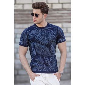 Madmext 5113 Lacivert Erkek T-shirt