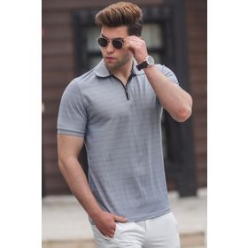 Madmext 5117 Siyah Polo Yakak Erkek Triko T-shirt