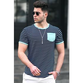 Madmext 5203 Yeşil Erkek T-shirt